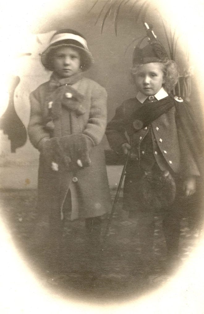 My grandmother Margaret Cruden and her younger brother Stuart, Studio portrait taken around 1912-1913
