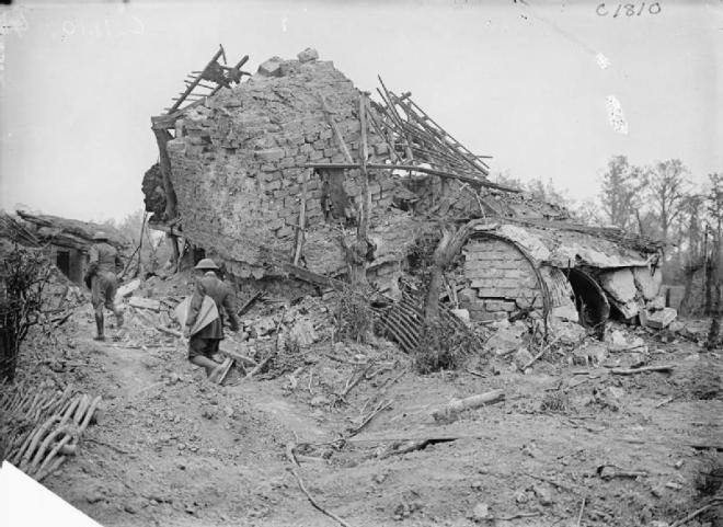 A destroyed German observation post at Messines, June 11, 1917.  Photo: On This Day in Military History, Messines Ridge, 1917.  