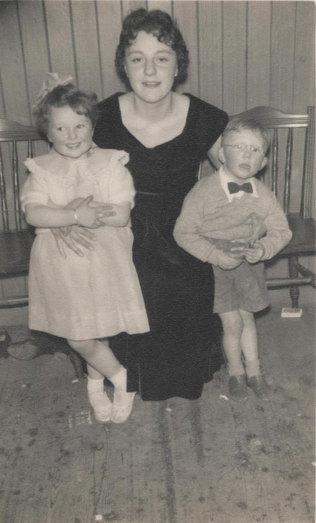 Also taken at my great grandparents anniversary party; Elizabeth Leslie (nee Ramsay) with niece Margaret Ladyka and nephew Robert Guthrie. Photo: Leslie-Ramsay family archive.