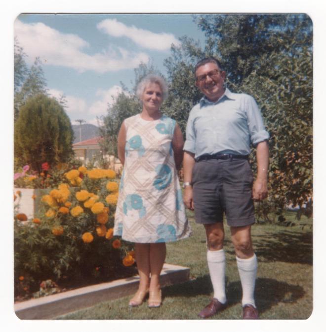 Margaret and Alexander Cruden, Australia c. 1974. Photo: Ramsay family archive.