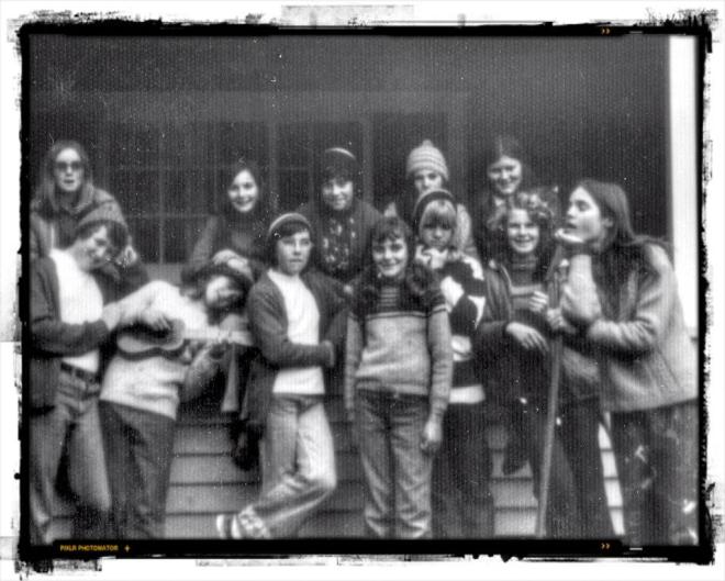 Tokoroa Intermediate School trip to Port Waikato, 1974. Wish I could remember more of the names. Photo: Su Leslie, 1974.