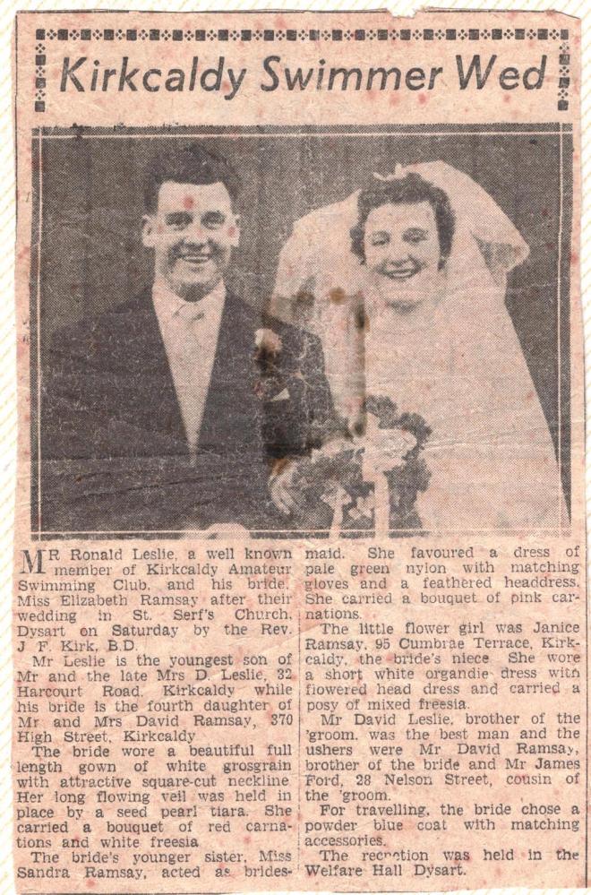 kirkcaldy swimmer wed small